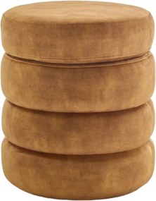 Bancheta cu spatiu de depozitare, Catifea Galben-Mustar, VOQUE 50cm A-46693 VC