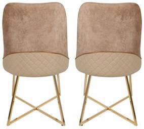 Set de scaune de sufragerie Madrid Brown, 2 bucăți, 2 buc.