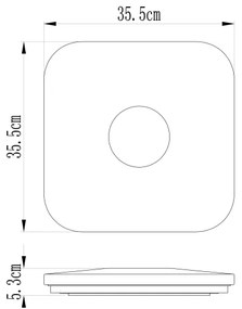 Globo 41332 - Felion LED 24W/230V lampă LED cu intensitate reglabilă