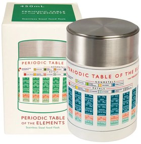 Termos crem-argintiu pentru mâncare, pentru copii 450 ml Periodic Table – Rex London