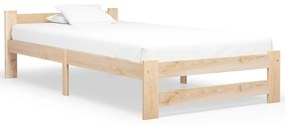 321991 vidaXL Cadru de pat, 90 x 200 cm, lemn masiv de pin