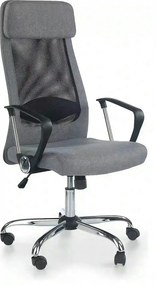 Scaun de birou ZOOM, negru/gri, stofa mesh/metal, 61x64x113/123 cm