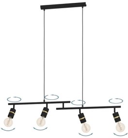 Lustră pe cablu LURONE 4xE27/10W/230V Eglo 900177