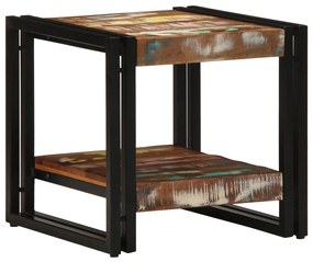 vidaXL Masă de cafea, multicolor, 40x50x38 cm, lemn masiv reciclat