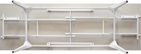 Masă ceramică extensibilă Evelin 160/80 cm + 2 extensii de 40 cm