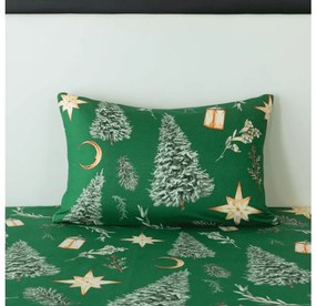 Fata de perna din microfibra GREEN CHRISTMAS 50x70 cm, verde