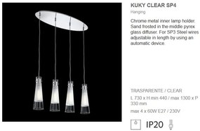 Pendul design italian KUKY CLEAR SP4 023038
