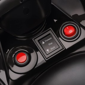 AIYAPLAY ATV Electric 6V pentru Copii, Vehicul cu 4 Roți cu Muzică și Faruri LED, pentru Vârste între 3-8 Ani, Roșu | Aosom Romania