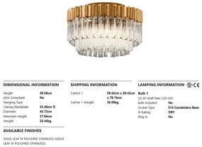 Lustra aplicata LUX design modern CHARISMA