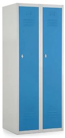 Dulap metalic, 60 x 50 x 150 cm, blocare, albastru - ral 5012