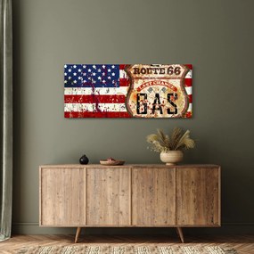 Tablou - Vintage steag (120x50 cm)
