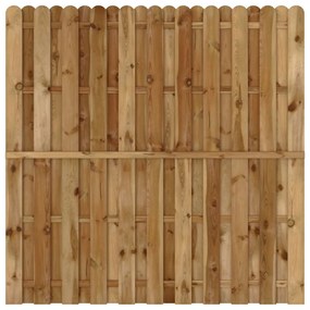 Panou de gard cu sipci alternative, 180 x 180 cm, lemn de pin