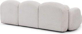 Colțar crem cu tapițerie din țesătură bouclé (în formă de "U") Orbit – Ropez