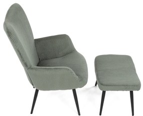 Fotoliu relaxant cu suport pentru picioare L7285GRN6, verde