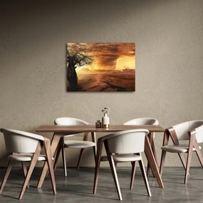 Tablou cu norii portocalii (70x50 cm)