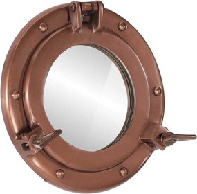 vidaXL Oglindă hublou de perete, Ø50 cm, aluminiu și sticlă