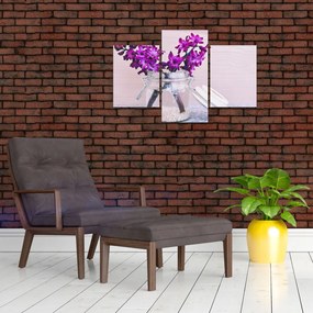 Tablou cu flori violete (90x60 cm)