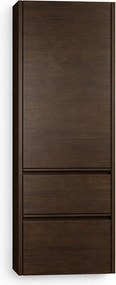 Dulap inalt suspendat KolpaSan Joy 1 usa si 2 sertare 45 cm finisaj dark oak