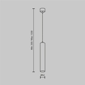 Pendul LED iluminat design tehnic FOCUS D-5,2cm alama