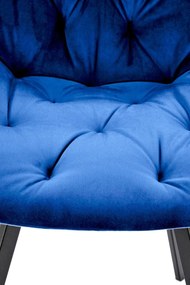 Scaun K519 velvet bleumarin