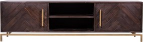 Comodă TV lemn masiv Heritage, 185 × 45 × 52 cm