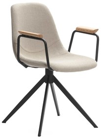 Scaune de dining bej 2 buc. Tali – Marckeric