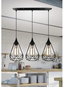 Lustră pe cablu GRAF 3xE27/60W/230V