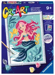 CREART PICTURA PE NUMERE PENTRU COPII CU SCLIPICI SIRENA - RAVENSBURGER (RVSPBN23568)