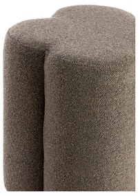 Taburet maro cu tapițerie din stofă bouclé Nalani – Light &amp; Living