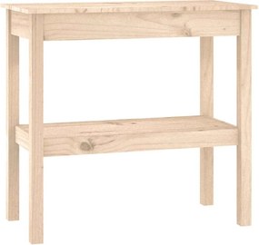 vidaXL Masă consolă, 80x40x75 cm, lemn masiv de pin