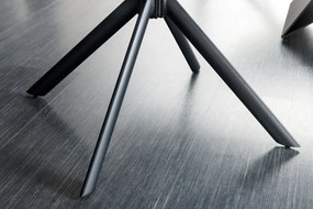 Set 2 scaune pivotante Papillon, piele maro