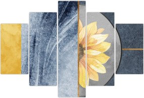 Tablou - Forme și flori (150x105 cm)