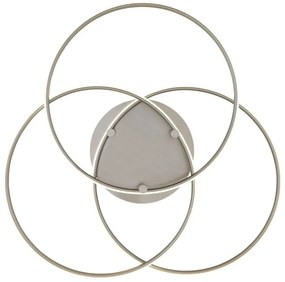 Plafoniera LED rotativa orientabila metal nichel KOMBOS