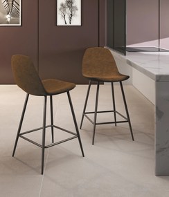 STONES Scaun din piele ecologică 42cm X 52cm H. 93cm | Aosom Romania