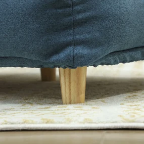 PawHut Canapea pentru Câini până la 30 kg cu Pernă Detașabilă, 96x66x24 cm, Albastru | Aosom Romania