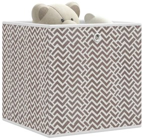 vidaXL Cutii depozitare pliabile 4 buc maro 32x32x32cm textil nețesut