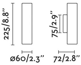Aplică STAN 2xGU10/8W/230V aurie FARO 43760