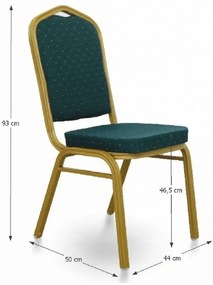Scaun de sufragerie Zoni (Verde). 779625