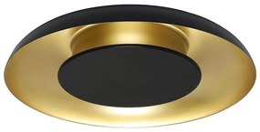 Plafonieră LED PIATTINO LED/30W/230V 3000/4000/6000K Ø 40 cm negru/auriu
