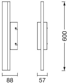 Osram - Aplica LED dimabilă pentru oglindă ORBIS MIRROR LED/10W/230V 60 cm IP44