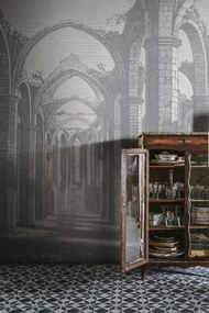 Fototapet, Gothic Arches, Grey, Rebel Walls
