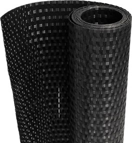 vidaXL Paravan pentru balcon, negru, 1000x90 cm, poliratan