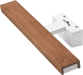Brilagi - Iluminare LED pentru oglindă de baie 3-în-1 WOODY MIRROR LED/8W/230V IP44 alb/stejar cireș