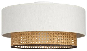 Plafonieră NATIA 1xE27/60W/230V alb/maro