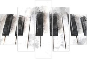 Tablou - Pian, acuarelă (150x105 cm)