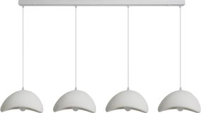 BRILAGI - Candelabru suspendat cu cablu WABI SABI 4xE27/60W/230V alb