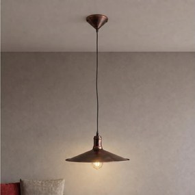 Brilagi - Lustră suspendată pe cablu FORGE 1xE27/60W/230V Ø 36 cm patină/cupru