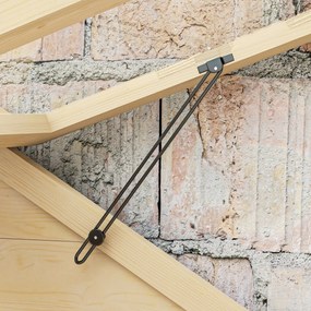 Outsunny Seră, cu Raft, Fereastră Acoperiș, Ușă Închidere, Acrip, Cadru din Lemn, 100 x 56, 5 x 178 cm | Aosom Romania