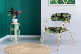 Set 2 scaune tapitate Forest verzi