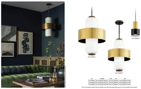 Pendul LUX MELROSE small, alb opal